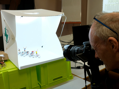 Atelier photo d'objets avec une boite à lumière